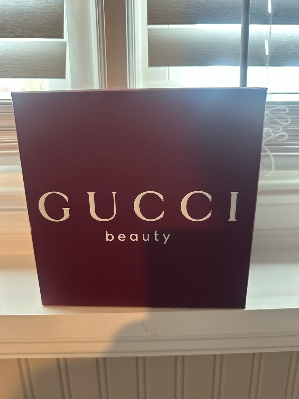 Gucci Beauty Box - Burgundy with White Logo